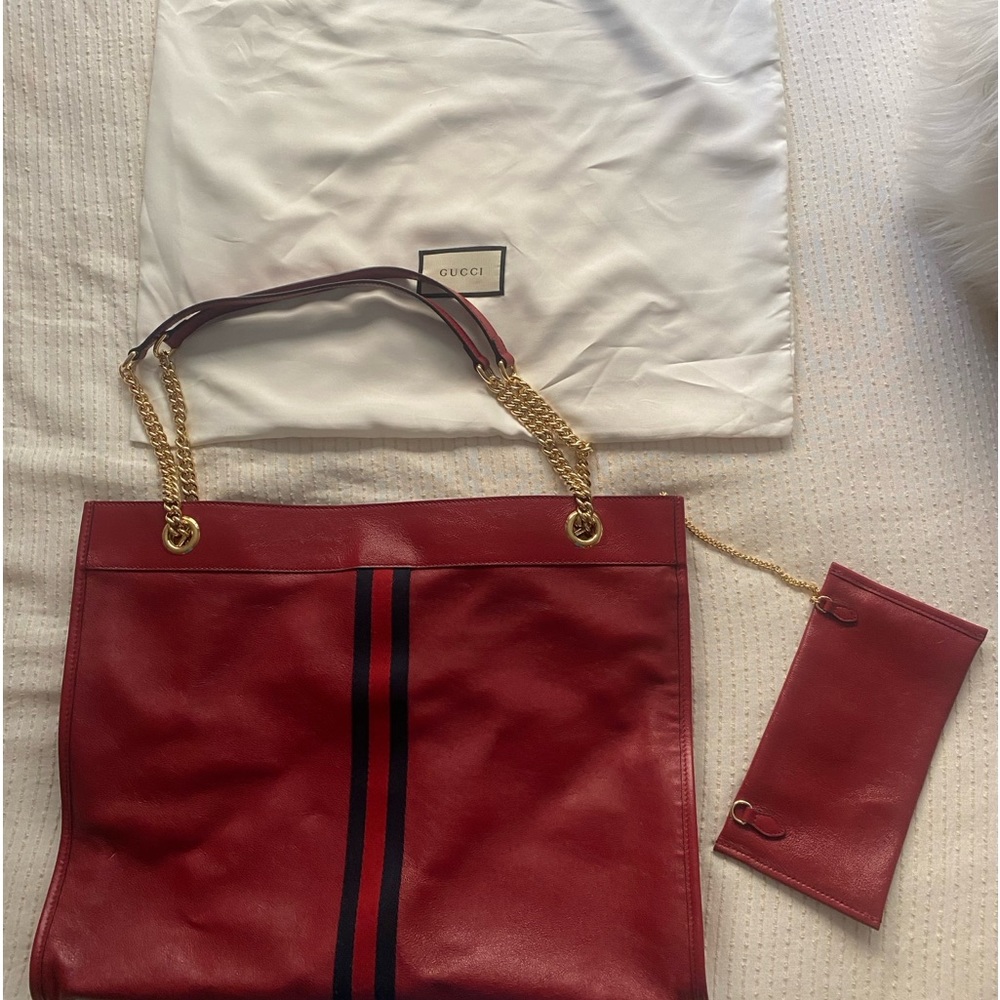 Gucci Large Rajah Tote w/Pouch. New!